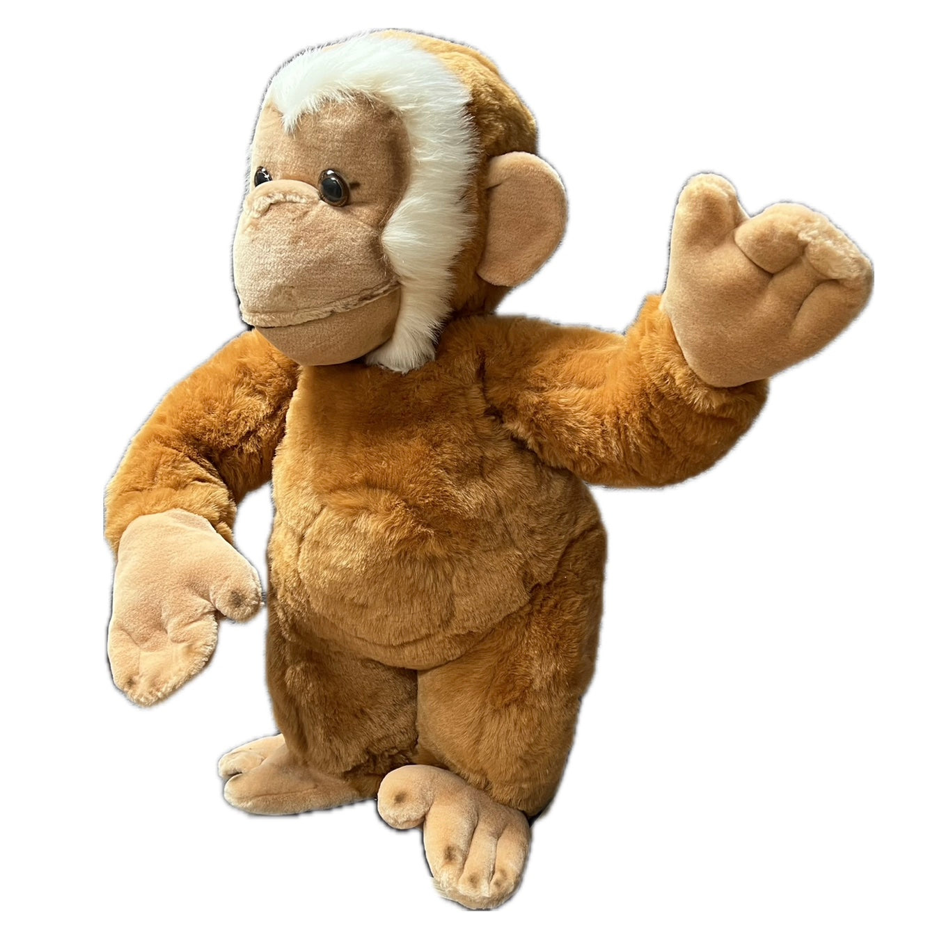 Affe beige 80 cm mit Kopfbewegung