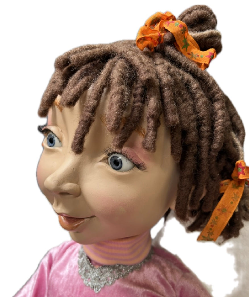 Engel 100 cm mit rosa Kleid