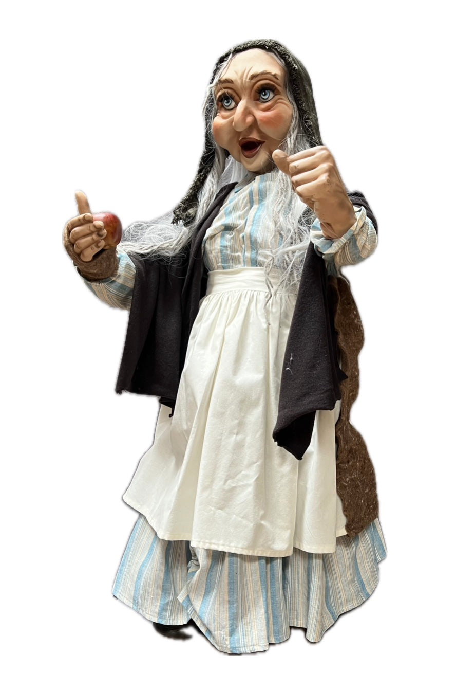 Hexe-Bäuerin-alte Frau-Marktfrau 120 cm