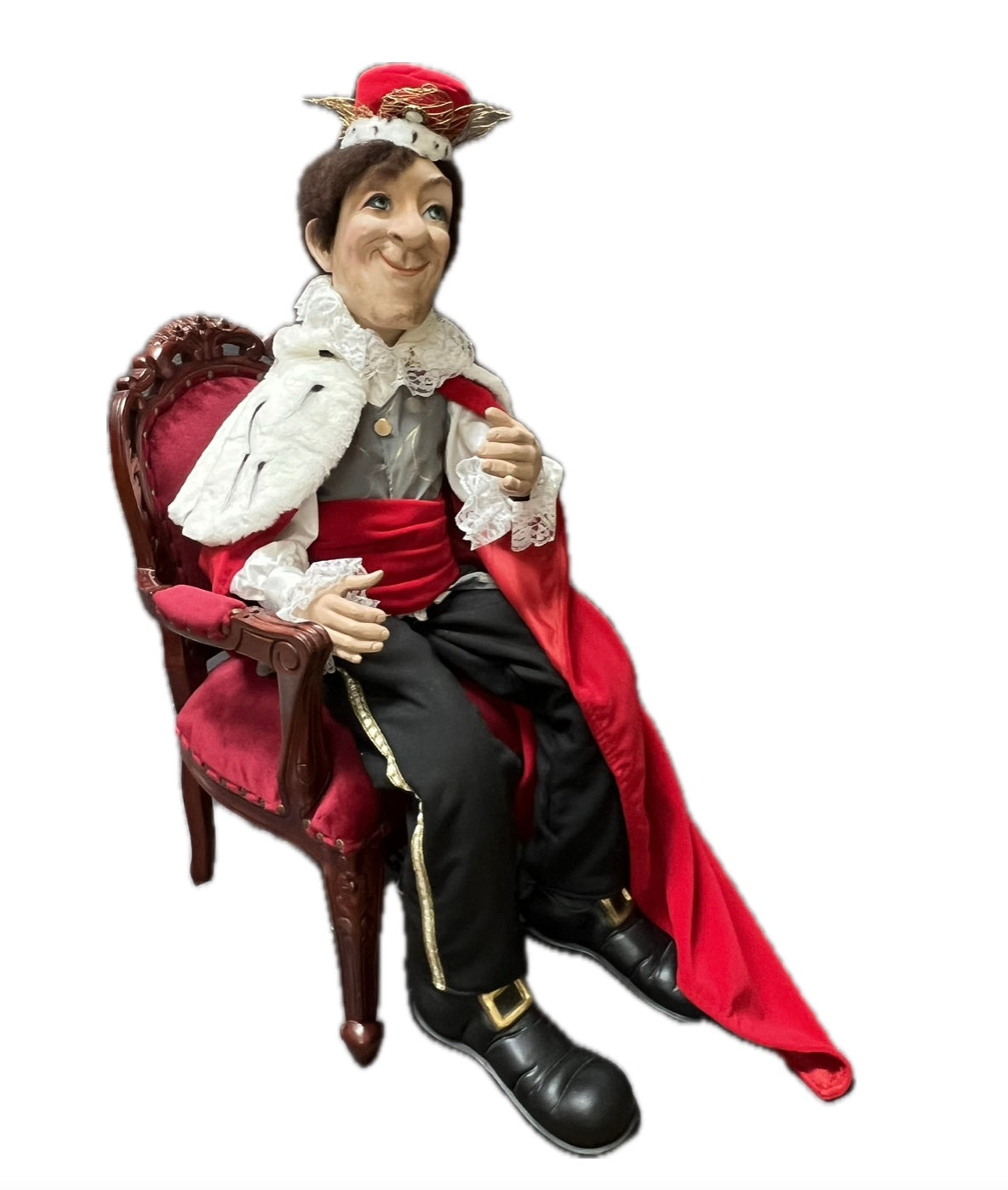 König auf Thron für Märchendarstellungen