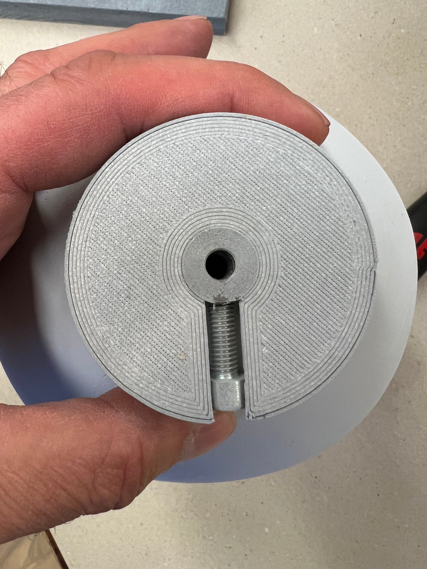 Tauschkopf grinsender Jack mit Santa Mütze