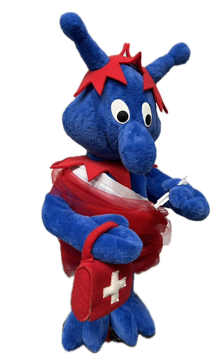 Marsianer Krankenschwester mit Verbandskasten