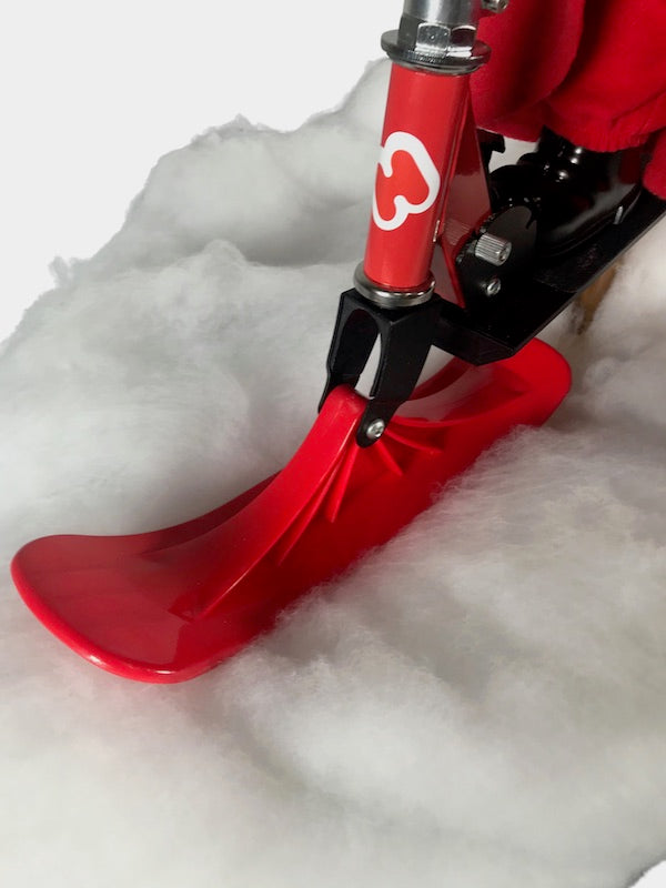 Weihnachtsmann auf Kufenroller