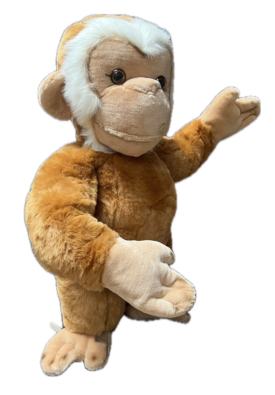 Affe beige 80 cm mit Kopfbewegung