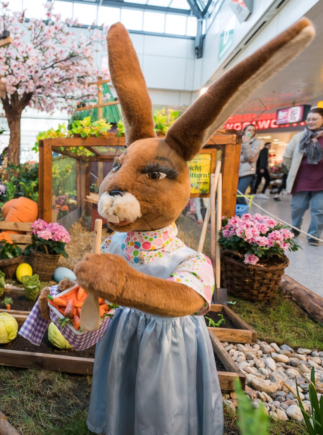 Ostern auf dem Bauernhof-Szene Bauernhaus