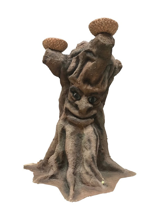 Baumstamm mit Eichelkappen