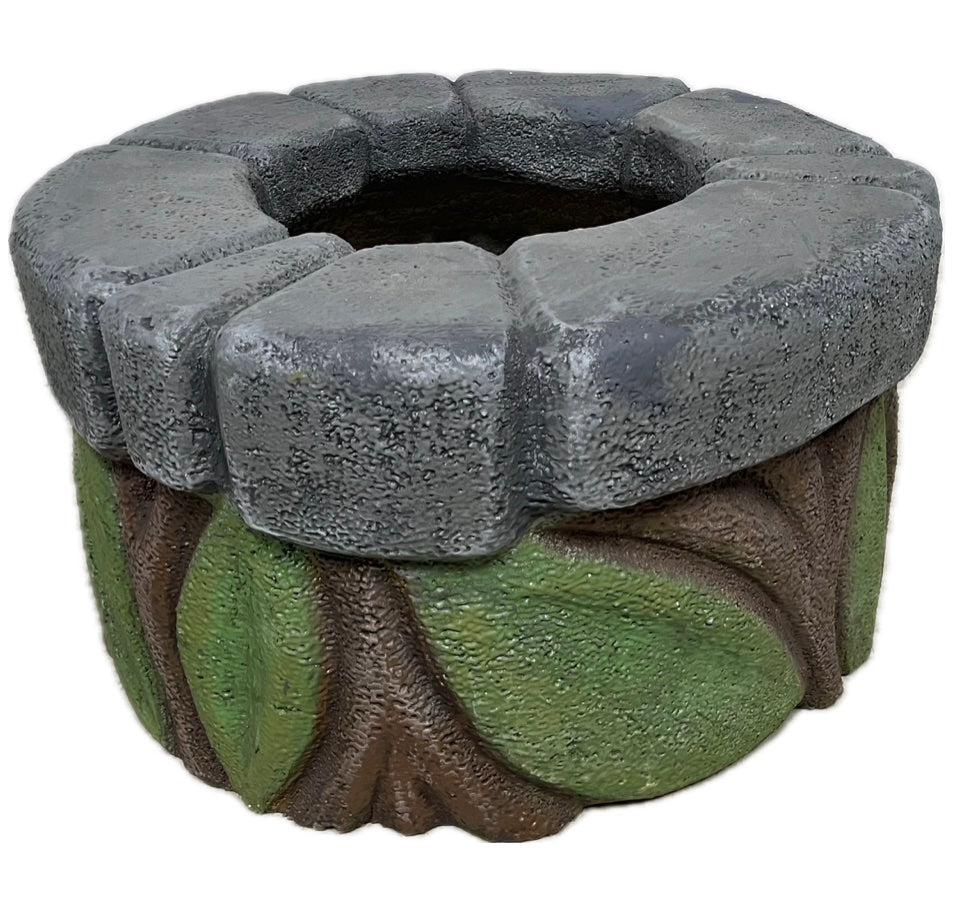 Brunnen-Verkleidung aus Hartschaum für Mörtelfass