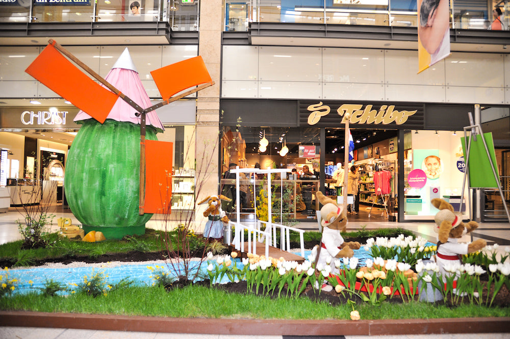 Windmühle für Osterdekorationen