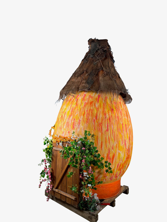 Eierhaus 270 cm orange meliert