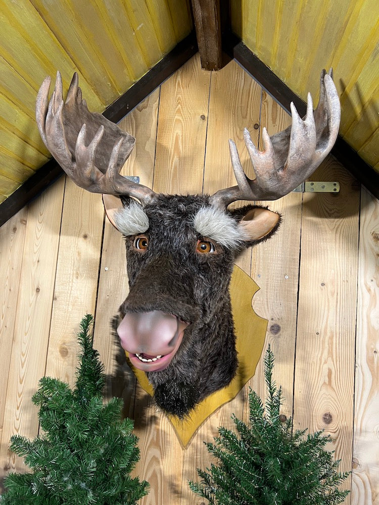 Elchkopf sprechend als Animationsfigur mit 10 Bewegungen