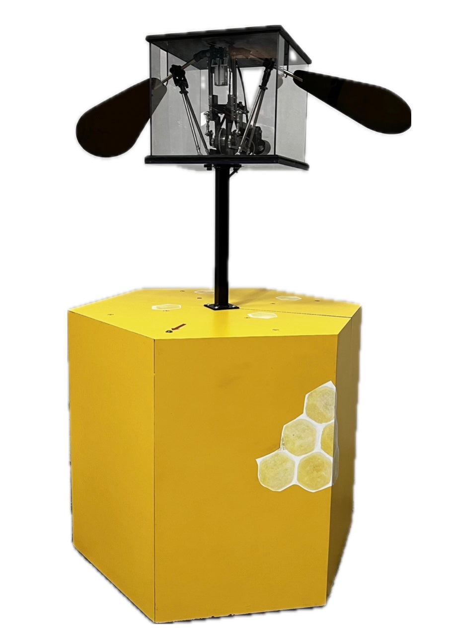 Flügelschlagmechanik ein Element der Bienenausstellung