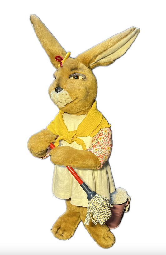 Hase / Häsin mit Wischmob