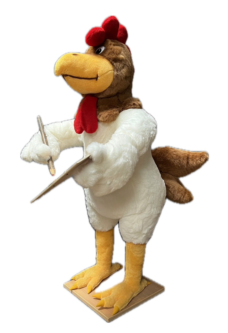 Hahn mit Klemmbrett