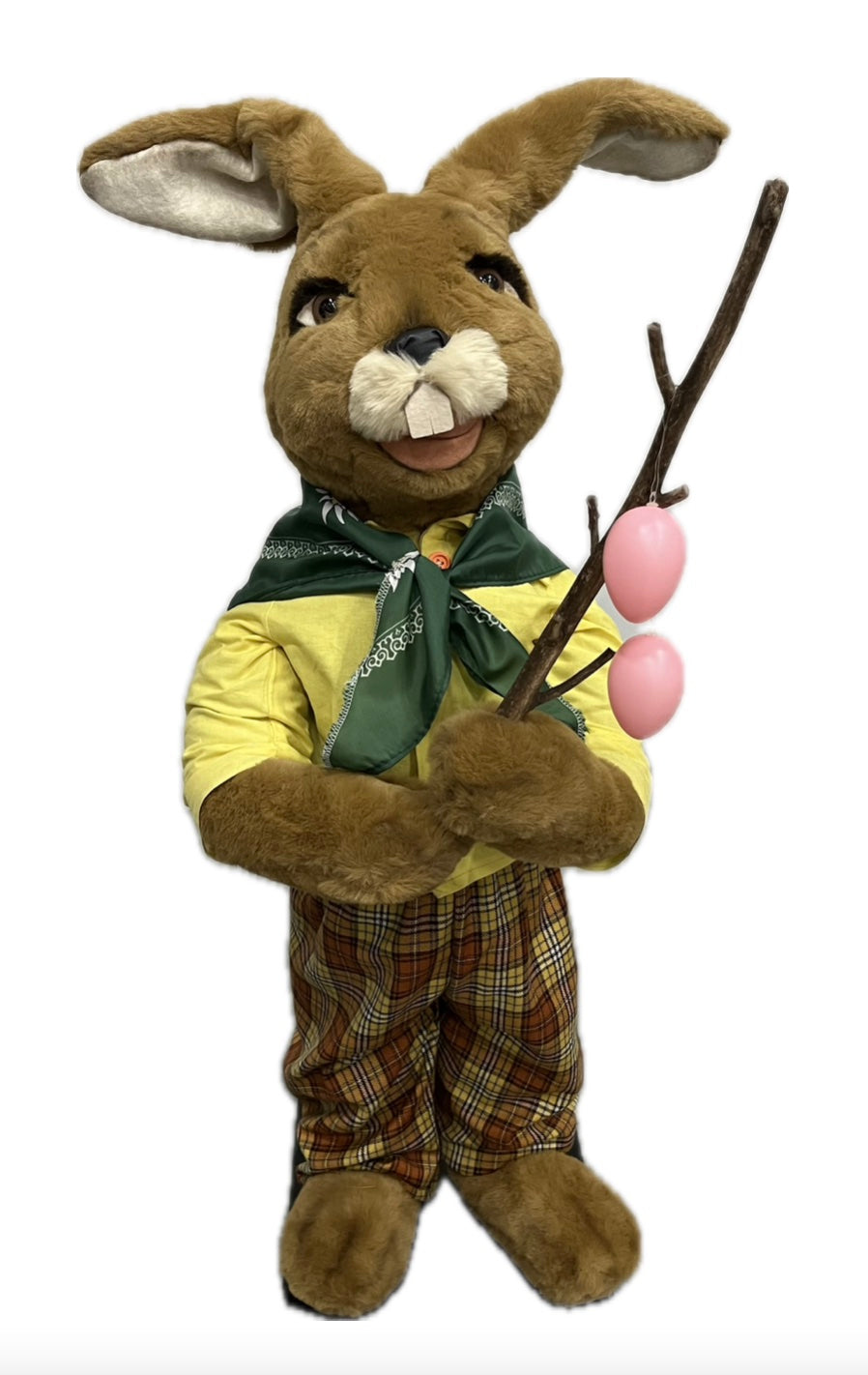 Hase mit Stöckchen und Eiern