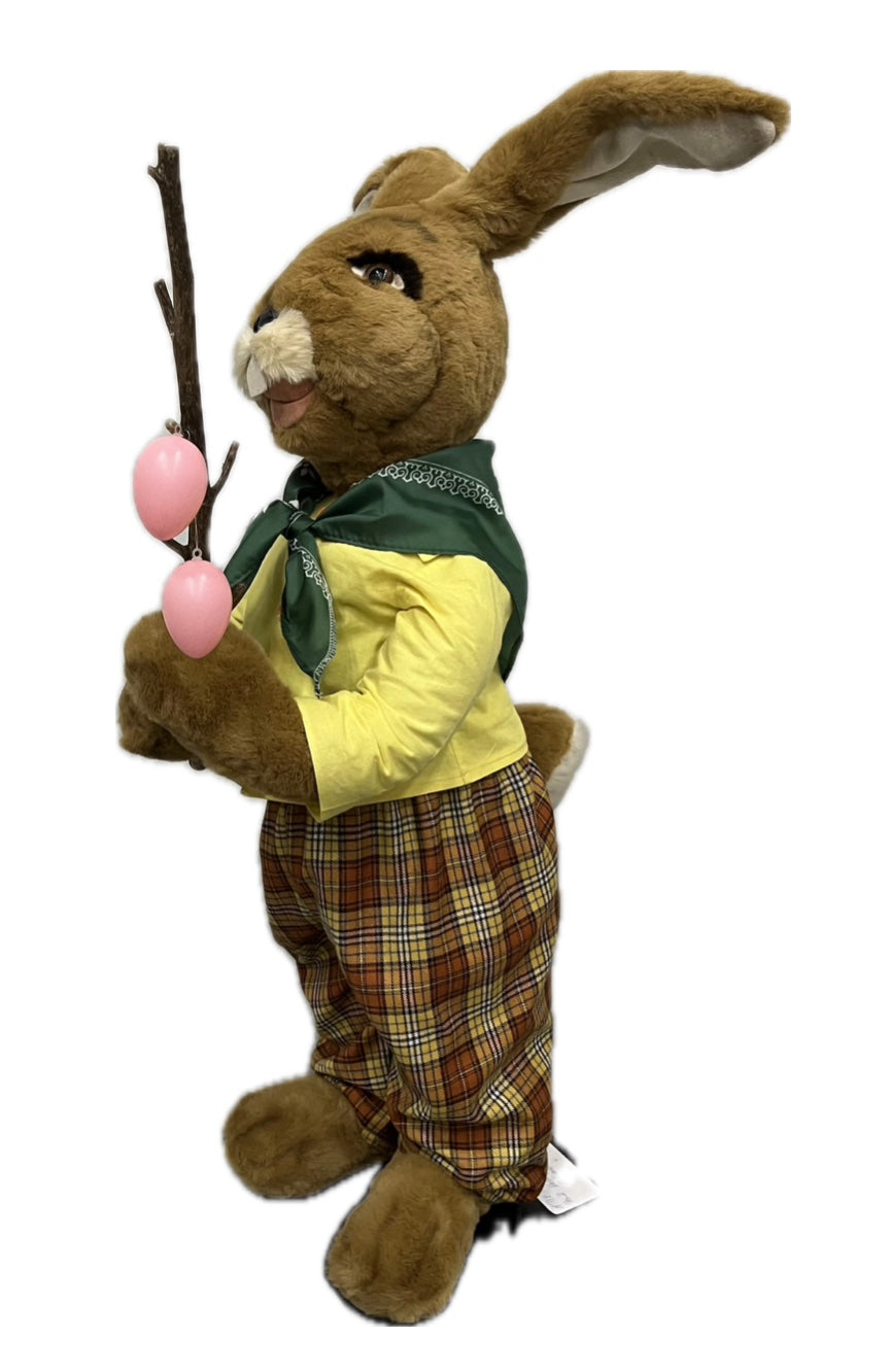 Hase mit Stöckchen und Eiern