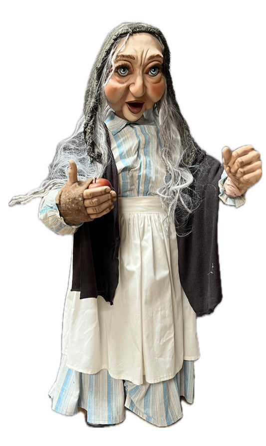 Hexe-Bäuerin-alte Frau-Marktfrau 120 cm