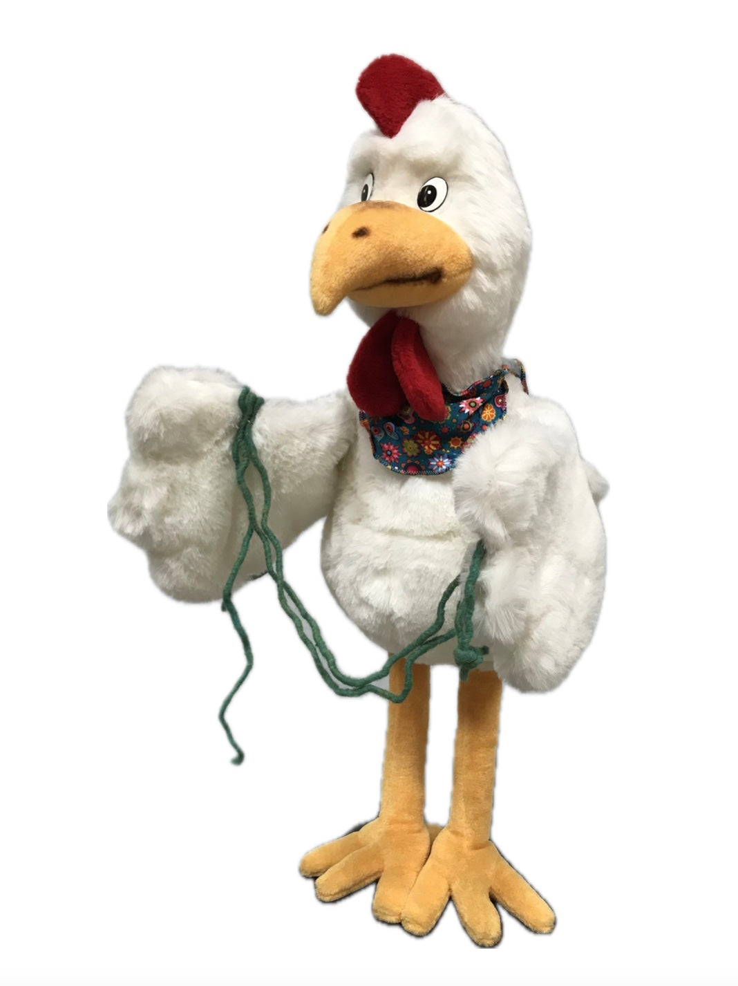 Huhn mit grüner Geschenkkordel