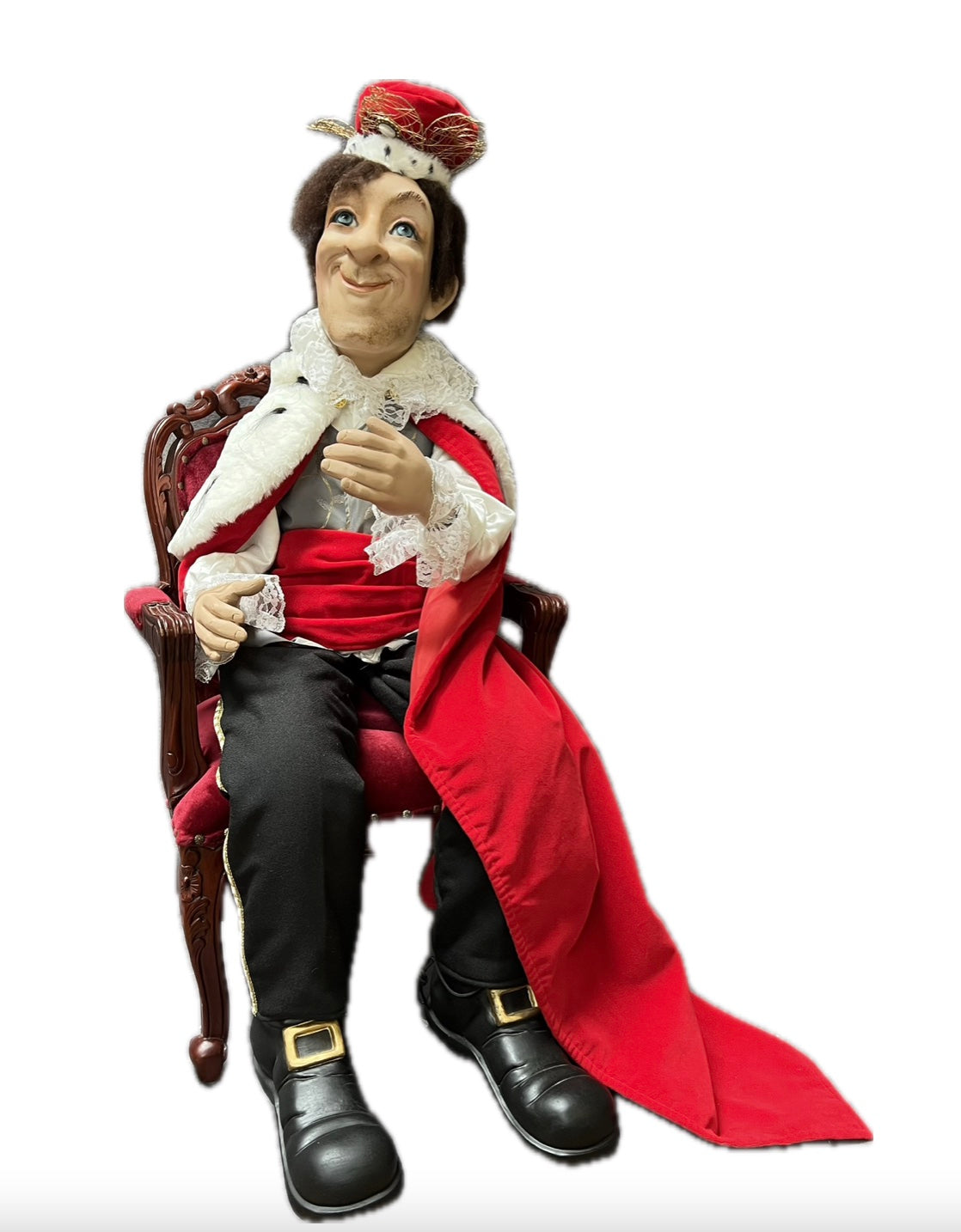 König auf Thron für Märchendarstellungen