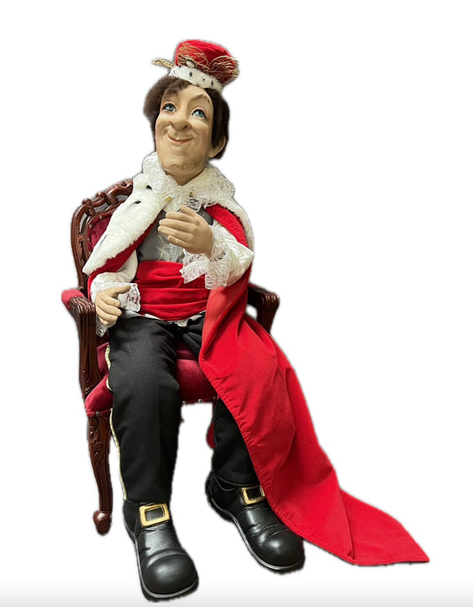 König auf Thron für Märchendarstellungen