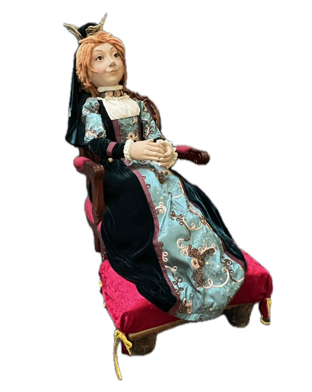 Königin auf Thron für Märchenszenerien