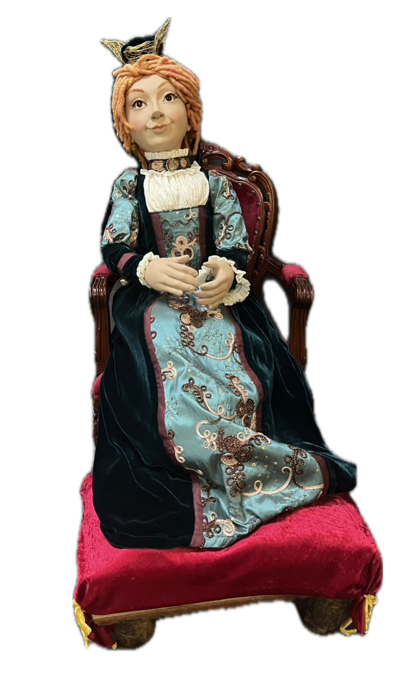 Königin auf Thron für Märchenszenerien