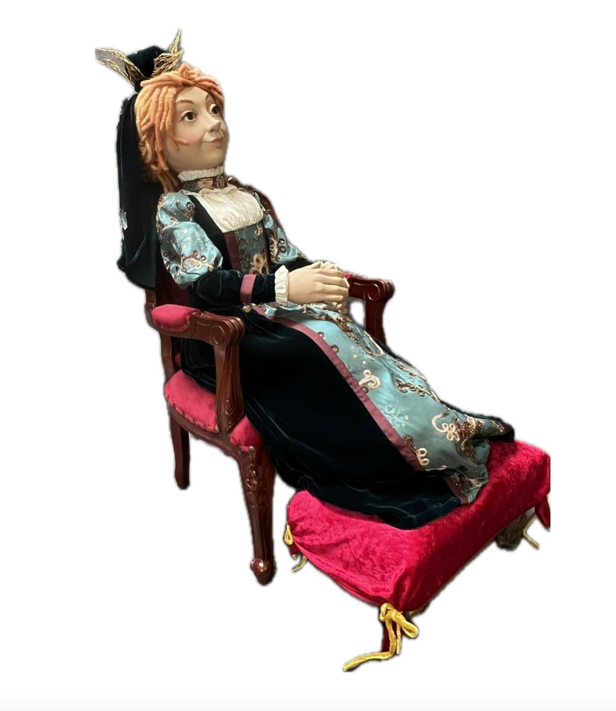 Königin auf Thron für Märchenszenerien