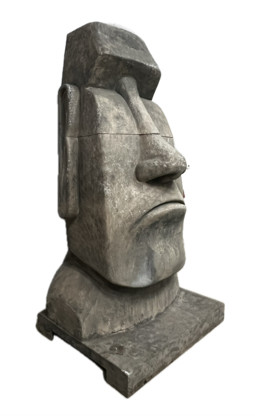 Moai Figur Osterinsel Kopf Skulptur 290 cm (Rapa Nui5)-Unikat
