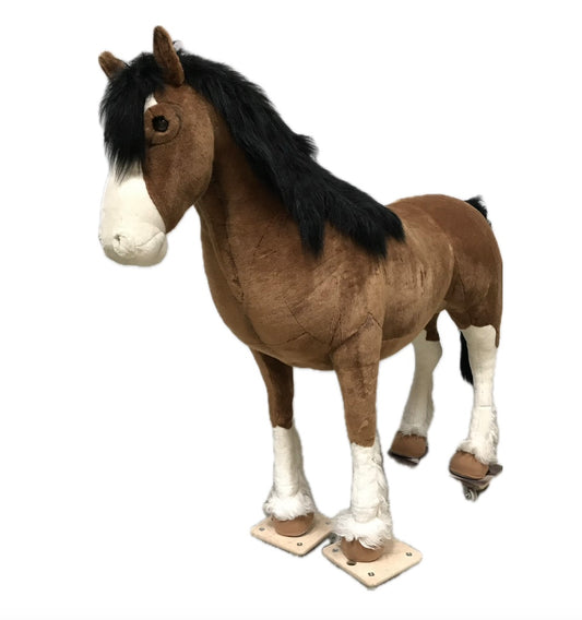 Pferd Plüsch 220 cm ohne Bewegung