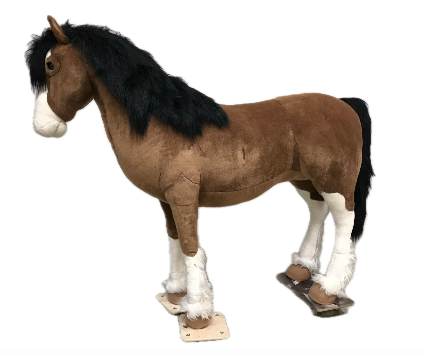 Pferd Plüsch 220 cm ohne Bewegung