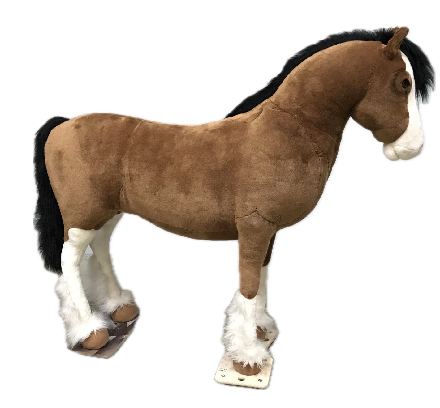 Pferd Plüsch 220 cm ohne Bewegung