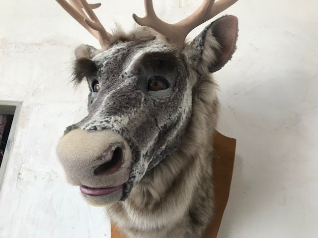 sprechender Rentierkopf mit 10 Bewegungsfunktionen.