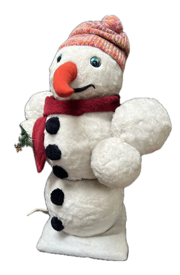 Kuno der Schneemann mit Pudelmütze