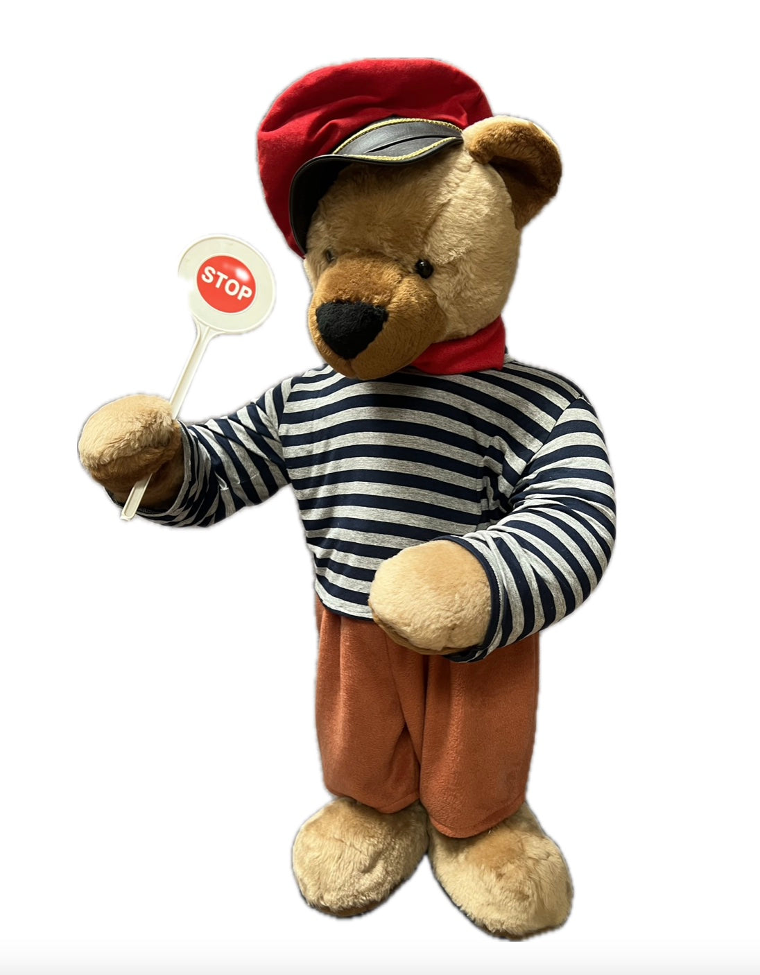 Teddybär mit Signalkelle