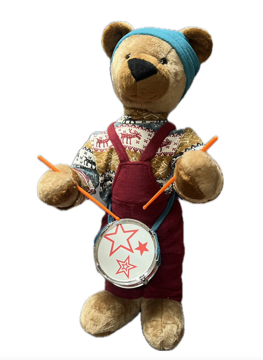 Teddybär mit Trommel